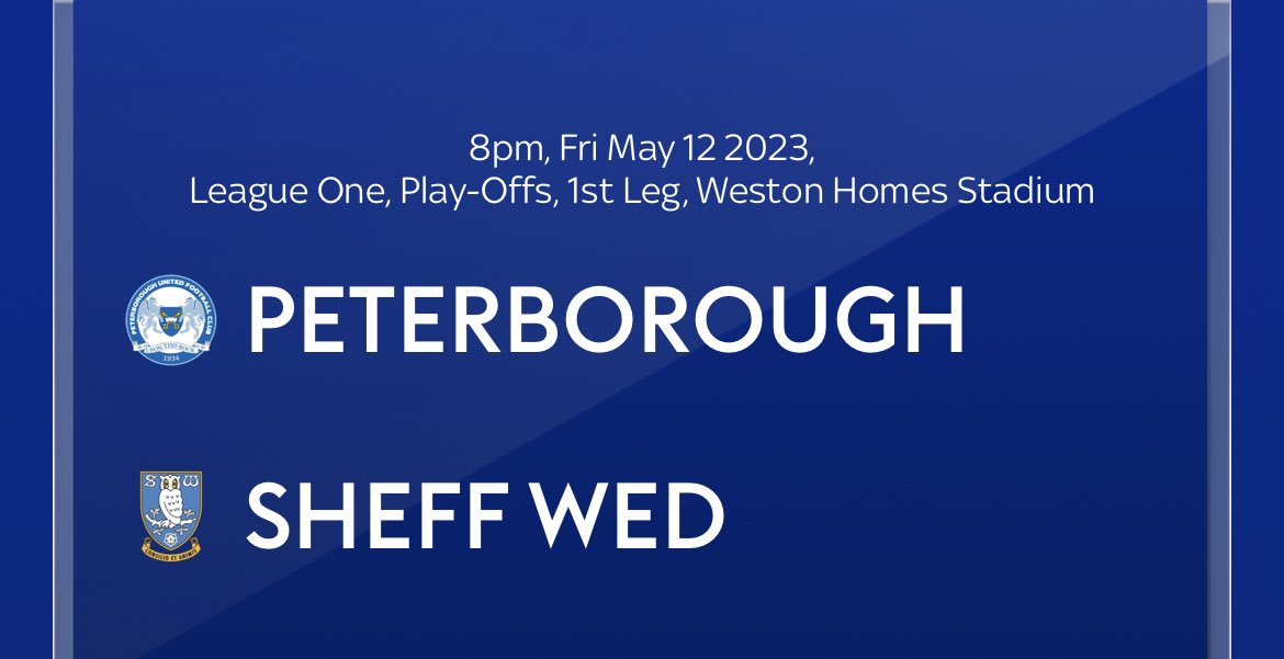 ⚽️ 𝗙𝗥𝗜𝗗𝗔𝗬 𝗡𝗜𝗚𝗛𝗧 𝗙𝗢𝗢𝗧𝗕𝗔𝗟𝗟 ⚽️

We open tonight at 4.30pm. We will be showing the Peterborough v Sheffield Wednesday Play off game - 8pm kick off.