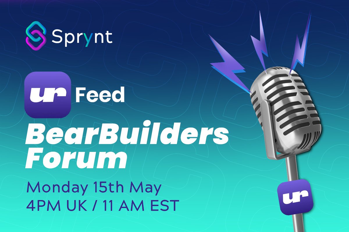 🗓️ Don't miss the next forum organised by @urFeedxyz & hosted by the one & only @AbhinavGaur83 🔥 We will share our mission & the last developments around our tech⚡️ ➡️Live link in event post