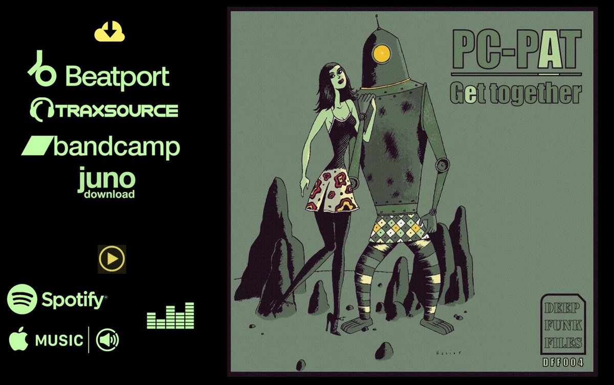 Pc-Pat's latest release on "deep funk files" is out now on all digital platforms.
Check it an get it here:
traxsource.com/title/1996313/…
beatport.com/release/get-to…
pcpat.bandcamp.com/album/get-toge…