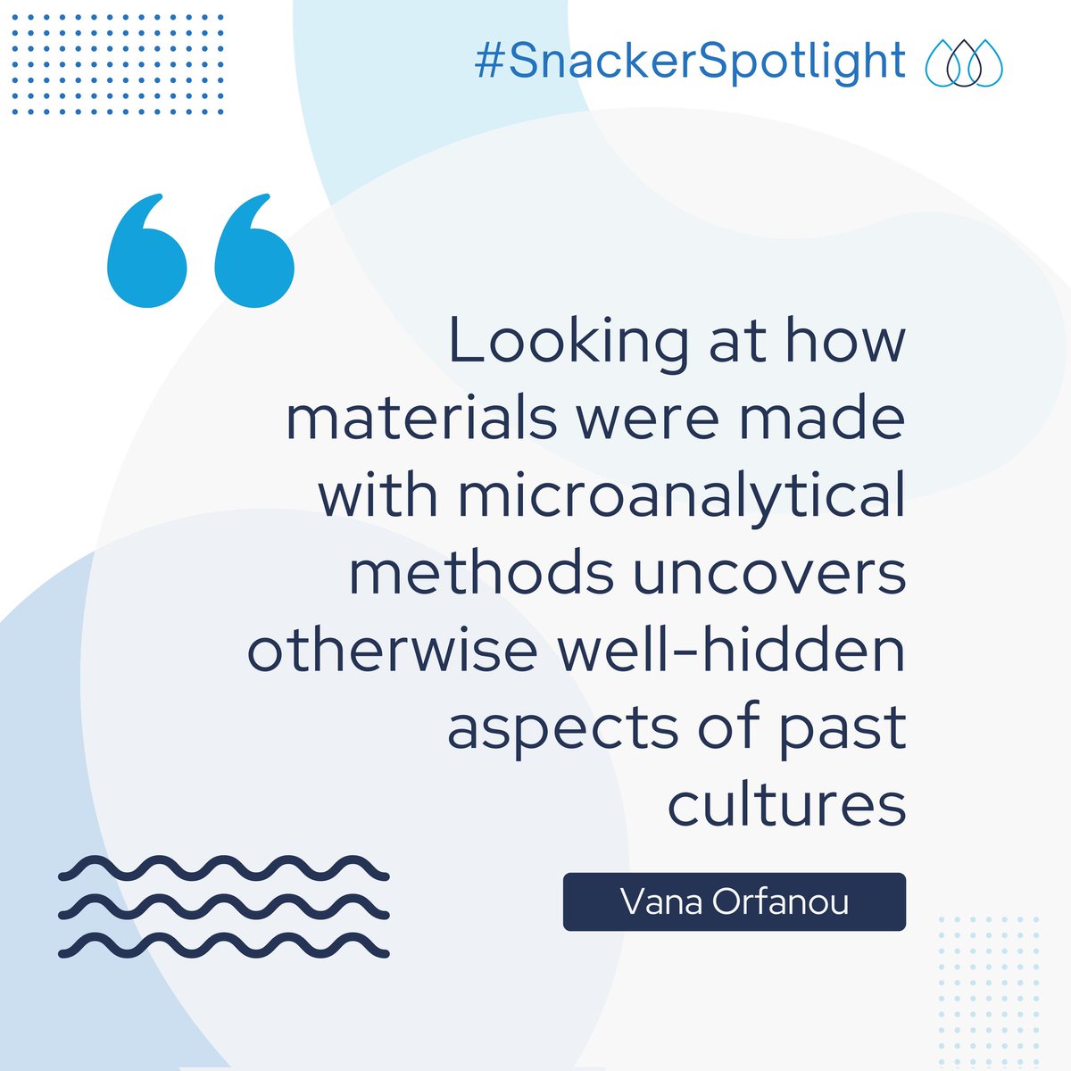 We're back with another #snackerspotlight! This week we have more #archaeosnack with Vana Orfanou! @OrfanouVana MSCA Postdoctoral Fellow at <a href="/LMU_Muenchen/">Universität München</a>. She has a background in #archaeologicalscience and #archaeometallurgy