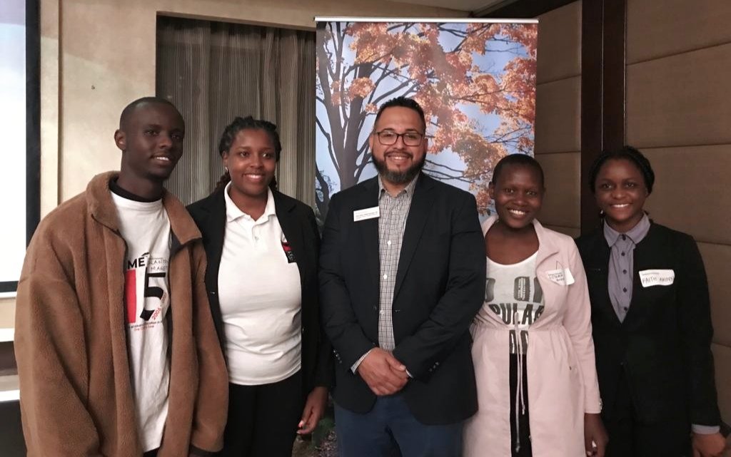 Yesterday, PM @Esthernjenga_, PSS scholars @AnyangoVick, @GlantonMageto & Faith, met @wesleyan_u VP & Admin. Financial AID, Amin Abdul-Malik Gonzalez, at the intro of Wesleyan Africa; a program that will meet full financial support to Africa's High-Achieving, Low-Income Scholars.
