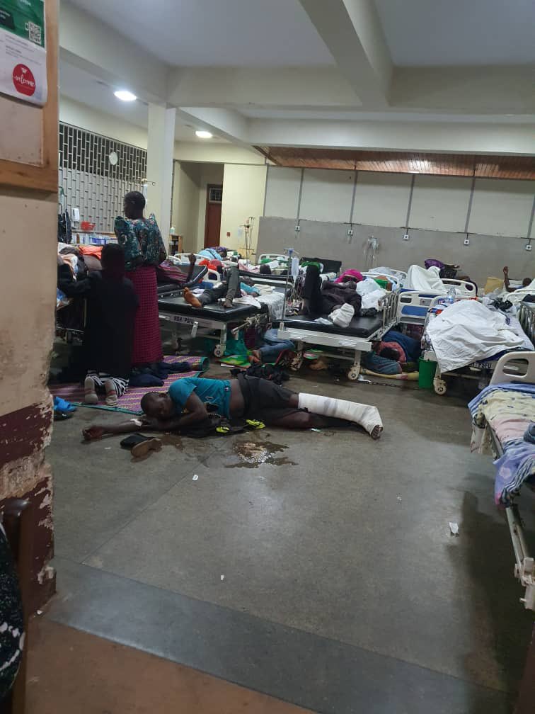 Mulago National Referral Hospital, Casualty. Photo taken yesterday 
#UgandaHealthExhibition