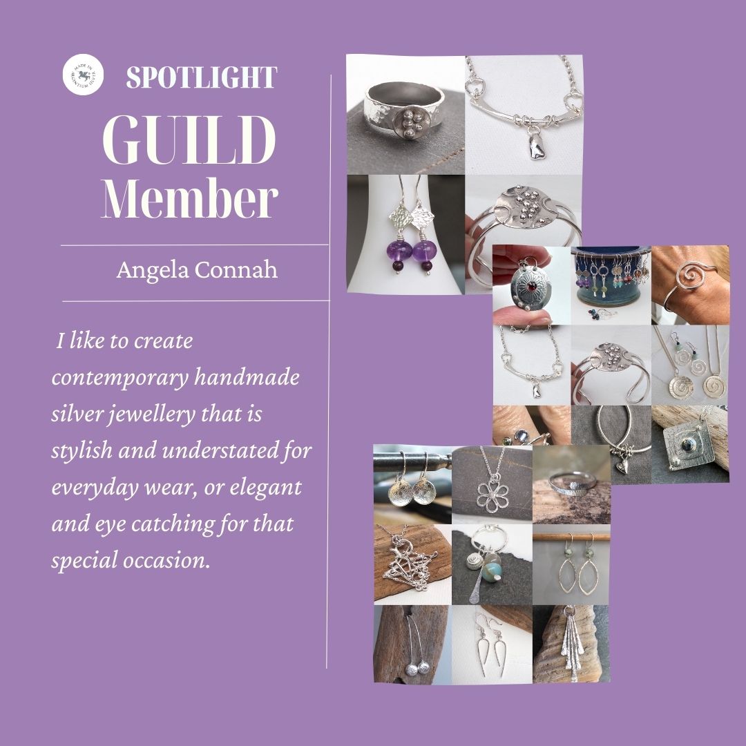 ArgentiumSilver's tweet image. We love our guild members and are excited to introduce you to Angela Connah. Be sure to follow her on social media @arcjewellery #beamember #argentiumsilverguild #createrscreate