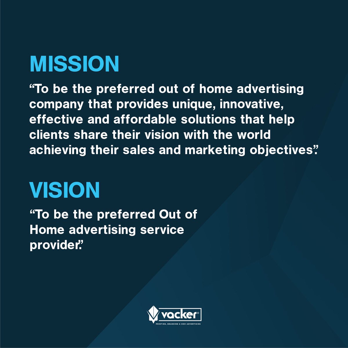 vacker_advert's tweet photo. Ready to share your brand's vision with the world? Let Vacker Company Limited help you achieve your sales and marketing objectives with our unique, innovative, and affordable Out Of Home advertising solutions. Contact us today to get started!
#vackeradvertising #oohsolutions https://t.co/RRL8o5pqdF