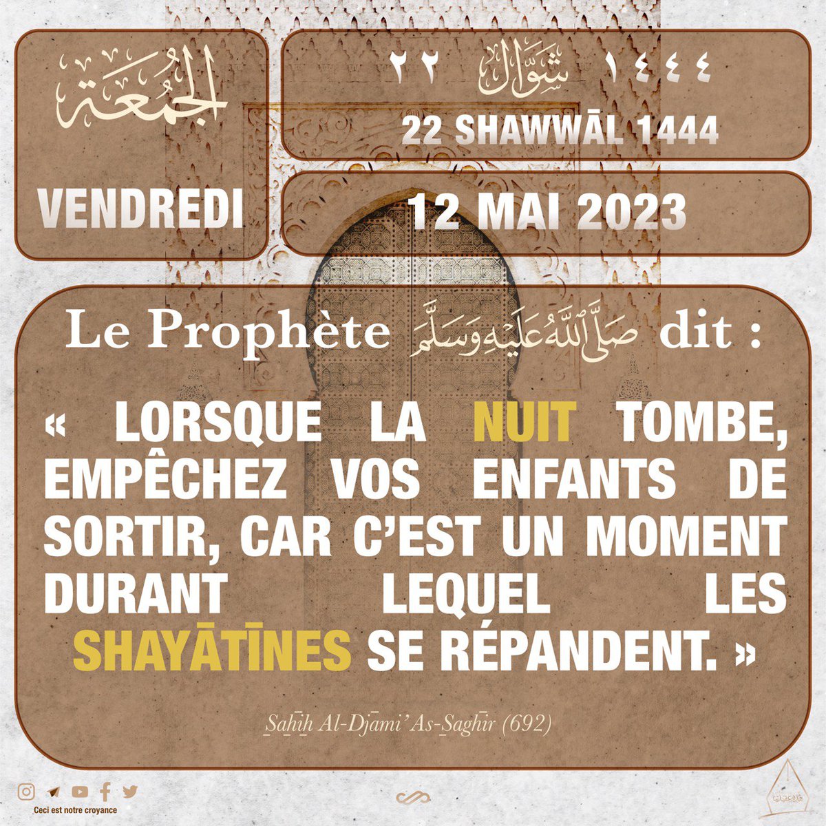 NotreCroyance's tweet photo. #CalendrierHégirien https://t.co/HT9tm8zc7F
