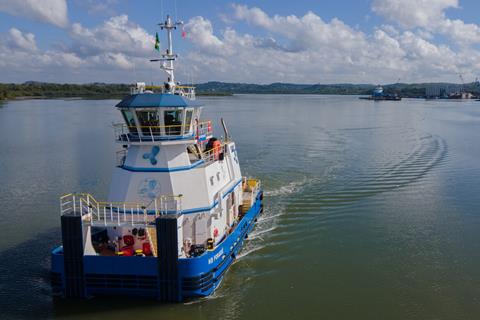 maritimejournal's tweet photo. Canadian naval architect Robert Allan (RAL) has a new addition to its RApide series, the world’s first battery-electric shallow draught pushboat.
Read more here - https://t.co/WfSUKQUDN6
#pushboat #navigationvessel #tugboat #commercialmarine https://t.co/OmxKbq2njD