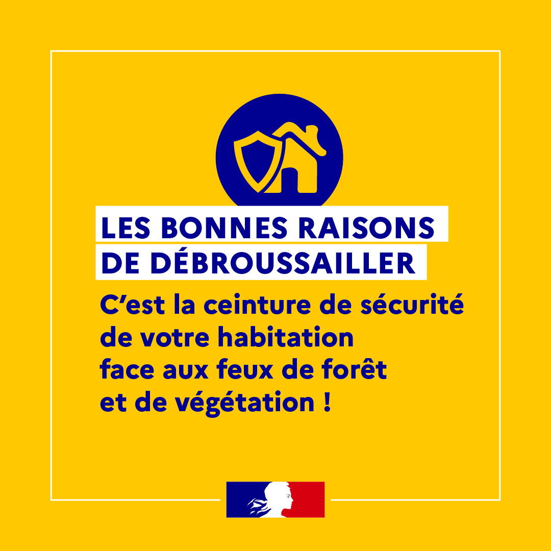 PompiersFR's tweet photo. #Sécheresse | Débroussailler, c'est investir pour votre sécurité ! Avec le changement climatique, l'équation est simple : été plus sec et plus chaud = des départs de feux plus aisés et des feux plus intenses.

Pour savoir plus rdv sur https://t.co/sPe7ZOfbfZ
@Ecologie_Gouv https://t.co/tVQmbZJNKE