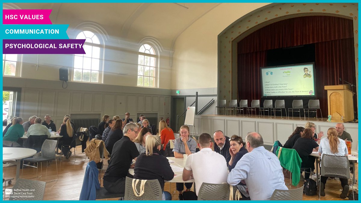 HR People and Organisational Development (@hr_pod) on Twitter photo A great session yesterday with <a href="/BelfastTrust/">Belfast Trust</a> wider OT Teams, focusing in on HSC Values, Psychological Safety and the importance of Communication.
Well done to all involved! ๐ A great session yesterday with <a href="/BelfastTrust/">Belfast Trust</a> wider OT Teams, focusing in on HSC Values, Psychological Safety and the importance of Communication.
Well done to all involved! ๐