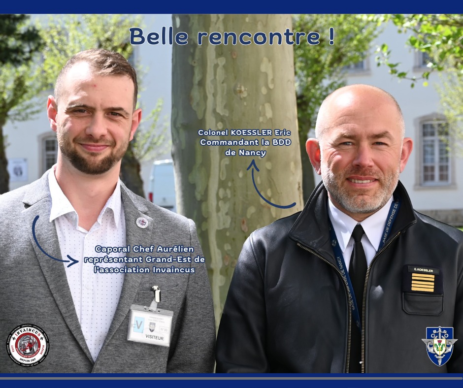 L'association @InvaincuS, créée en 2017 par des blessés pour des blessés, aide les blessés physiques et psychiques en créant du lien et des actions de proximité. Elle a un partenariat avec l'Hôpital d' Instruction des Armées Legouest
Pour les soutenir : association-invaincus.fr/soutenez-nous