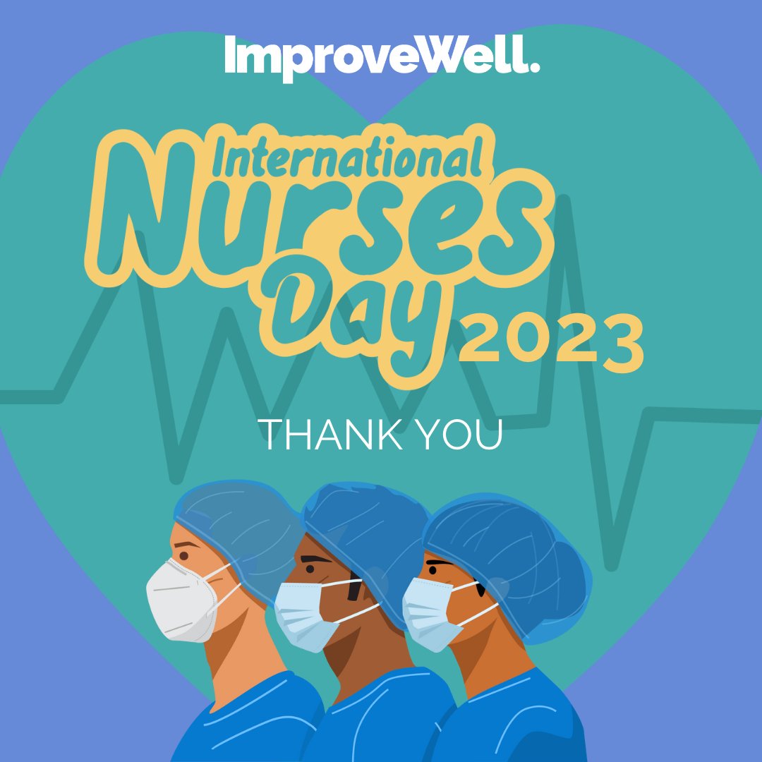 ImproveWell (@improvewelluk) on Twitter photo On this #InternationalNursesDay, we would thank all the fantastic nurses for your endless hard work and dedication! 
This year's theme: Our Nurses. Our Future.
Thank you! ๐๐
#IND2023 #NHSIND23 On this #InternationalNursesDay, we would thank all the fantastic nurses for your endless hard work and dedication! 
This year's theme: Our Nurses. Our Future.
Thank you! ๐๐
#IND2023 #NHSIND23