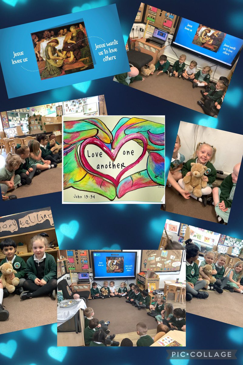 Nursery have been talking about what makes a good friend and how Jesus taught us to love others 💙 #sjsbRSE #sjsbPSED #LifetotheFull #EYFS @sjsbMrsEllison @StJosephStBede @TenTen_UK