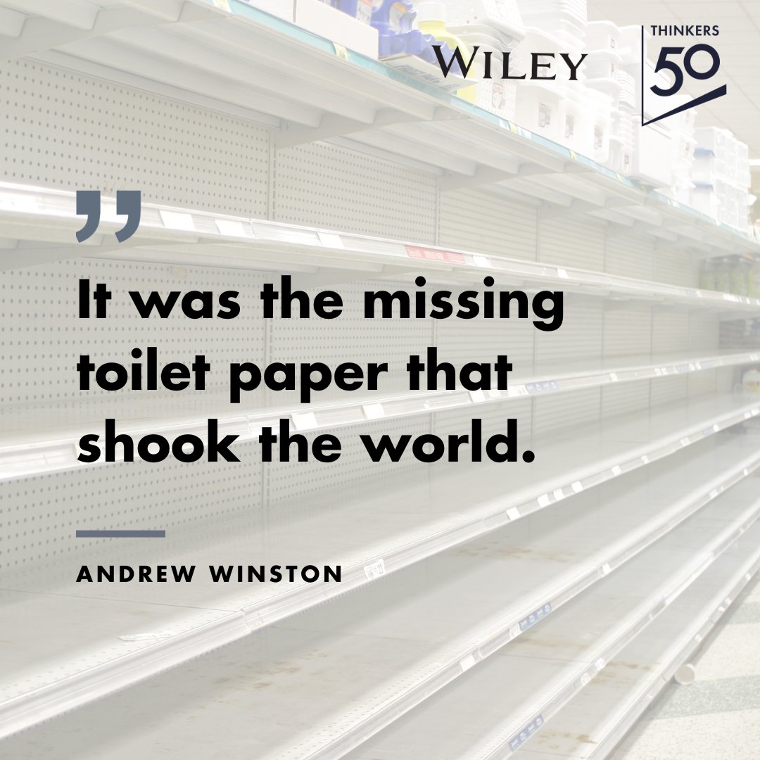 thinkers50's tweet photo. It took empty shelves for us to realise that our economy and our supply chains are fragile.
Get the new #Thinkers50 &amp; @WileyBusiness book #CertainUncertainty featuring @AndrewWinston to learn how to become a net positive leader: https://t.co/3gRIWyXnwL https://t.co/FEr8RFiWA8