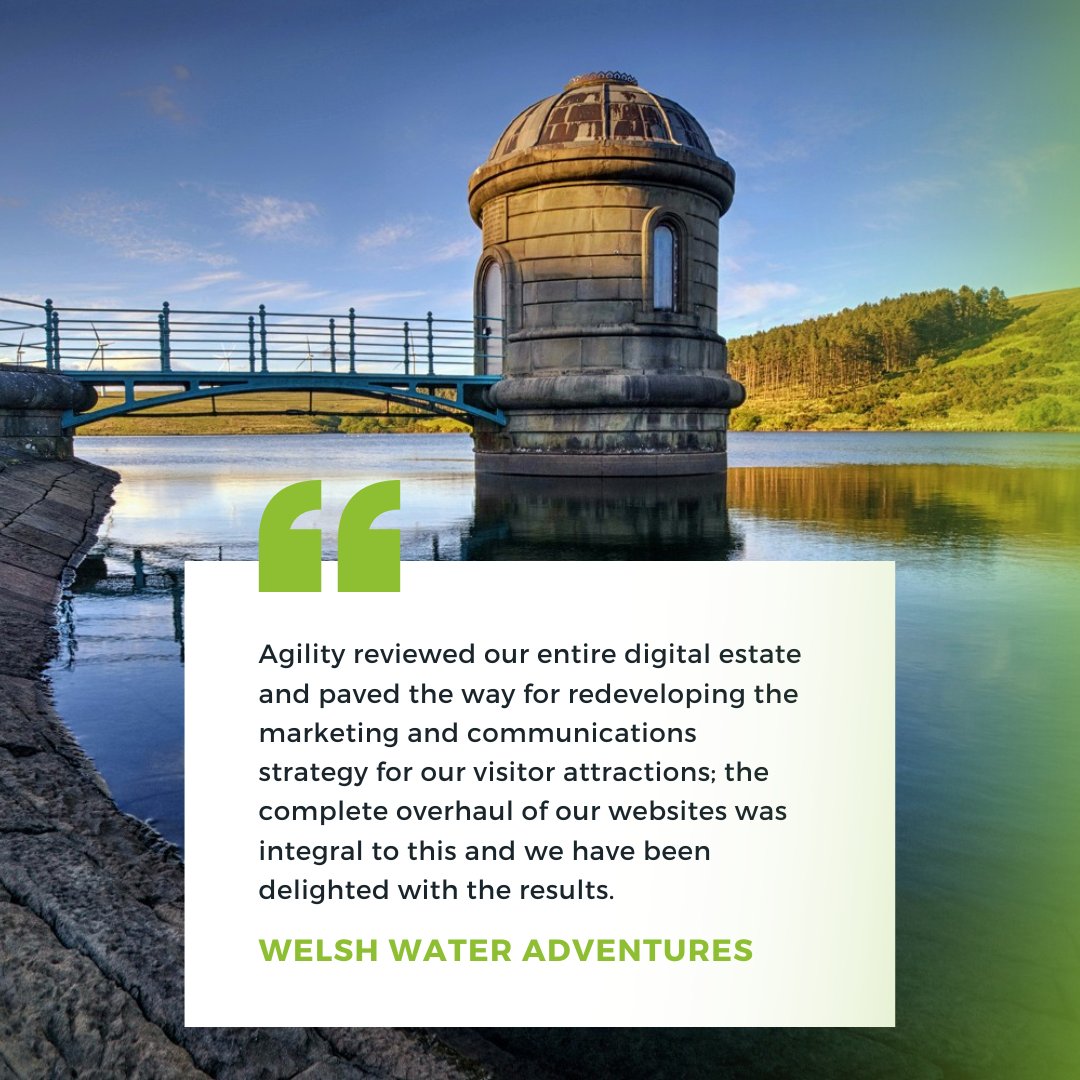 A big thank you to Welsh Water Adventure team for your kind words. We are thrilled to be working on another website project with you - exciting times ahead.