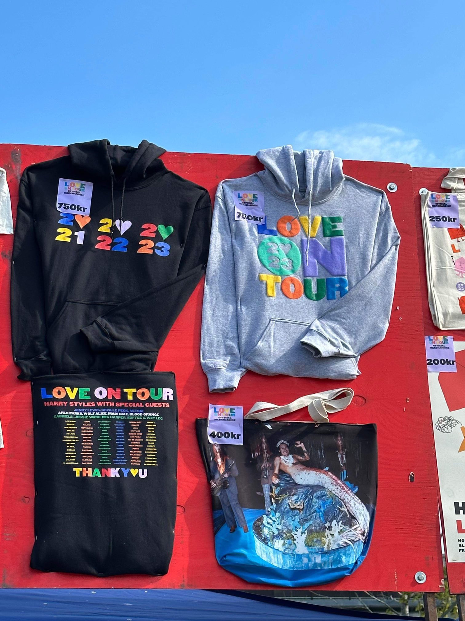 Harry Styles Updates. on X: The merch for the final leg of Love On Tour  (Via lveontour)  / X