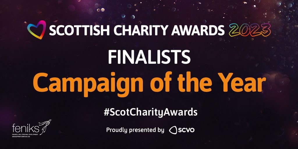 FeniksCentre's tweet photo. #HelpUsWin We need your vote to win a Scottish Charity Award. It won’t take more than a minute
Vote now: https://t.co/i3k5JLTbSc
📢 We’re finalists in the Campaign of the Year category for this year’s Scottish Charity Awards @scvotweet!
#ScotCharityAwards #ShedYourArmourHelp https://t.co/yEslqlIrr4