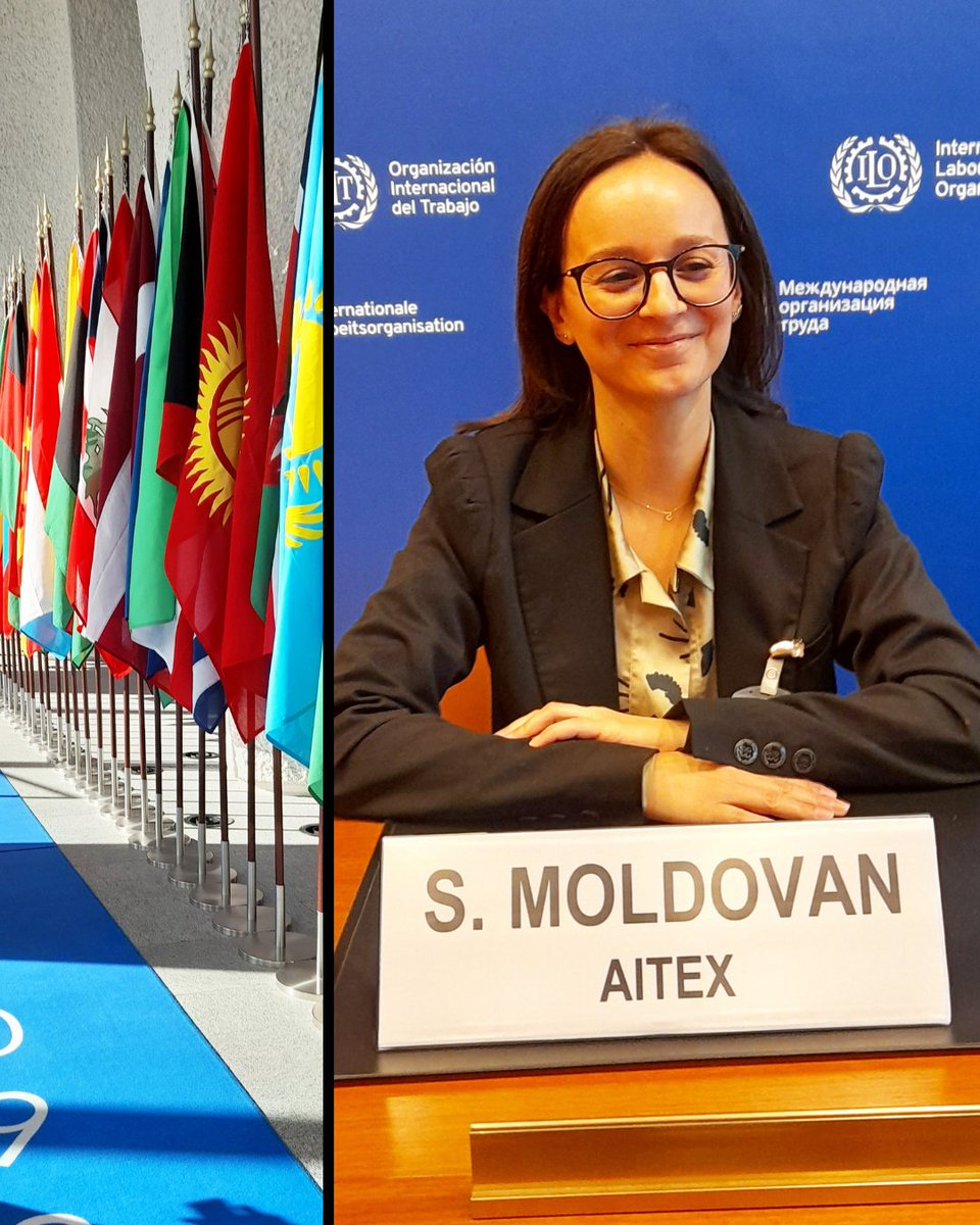 aitex_es's tweet photo. #AITEX has been present at the Symposium «Employment Policy Research» of the #InternationalLabourOrganization in #Geneva 🇪🇺

Simona Moldovan, Project Director in AITEX has presented the effects of automation in the studies of clothing and footwear sector in Europe. https://t.co/lww51u0EYX