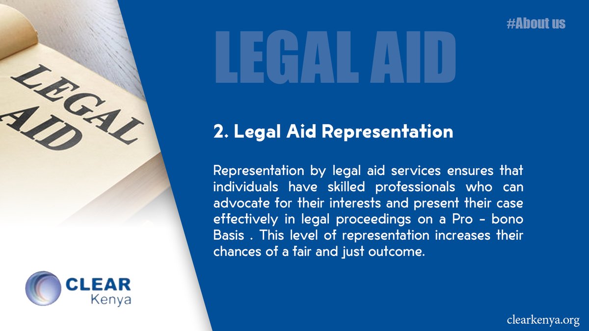 #LegalRepresentation under our legal aid services ensures that individuals have skilled professionals who can advocate for their interests and present their case effectively in legal proceedings. This level of representation increases their chances of a fair and just outcome.