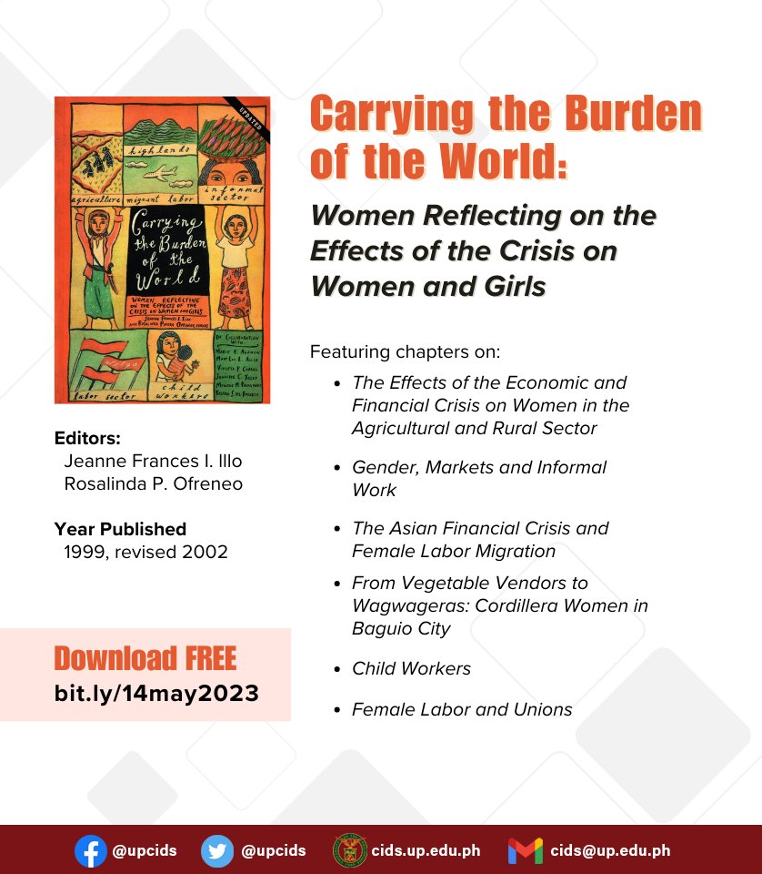 Examine the nexus between gender, labor, and economics. Download this book for FREE: bit.ly/14may2023