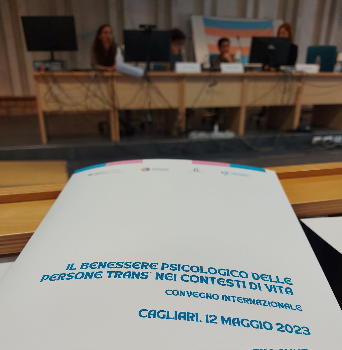 acsantos_ces's tweet photo. Here! 💪🏾🏳️⚧️
Amazing one-day conference at the University of Cagliari 🇮🇹 on trans wellbeing organized by Diego Lasio & colleagues of #OLTRE research. So happy and proud to be invited to share some of our findings at the @ces_uc later on.
W/ @mara_pieri
#Trace_ces
#remember_ces https://t.co/uz5CQGV6Gb