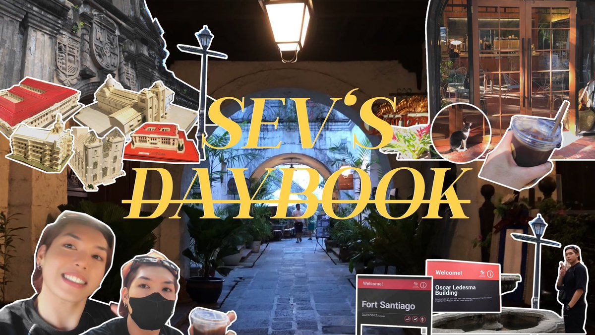 PressHitPlay's tweet photo. Join Sev on his day tour in Intramuros, Manila, on PHP Daybook 📓! 

Episode 4 premieres tonight, 7PM.✨

Premiere link
🔗 https://t.co/jXBNaC7Fnl

SEV’S DAYBOOK
#PHPDaybook #PHPVlog #Press_Hit_Play #PHP https://t.co/8dUQOEdSnF
