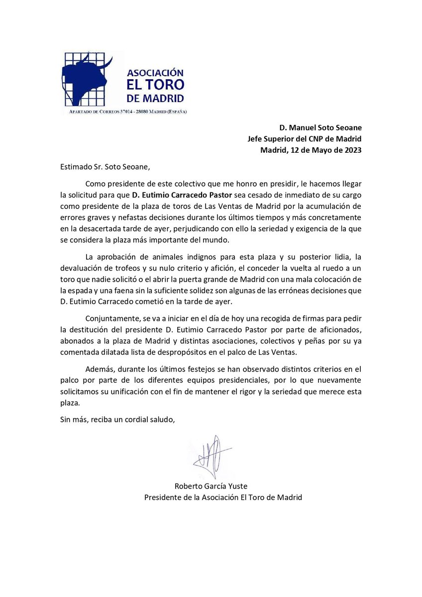 Asoc. El Toro de Madrid tweet media
