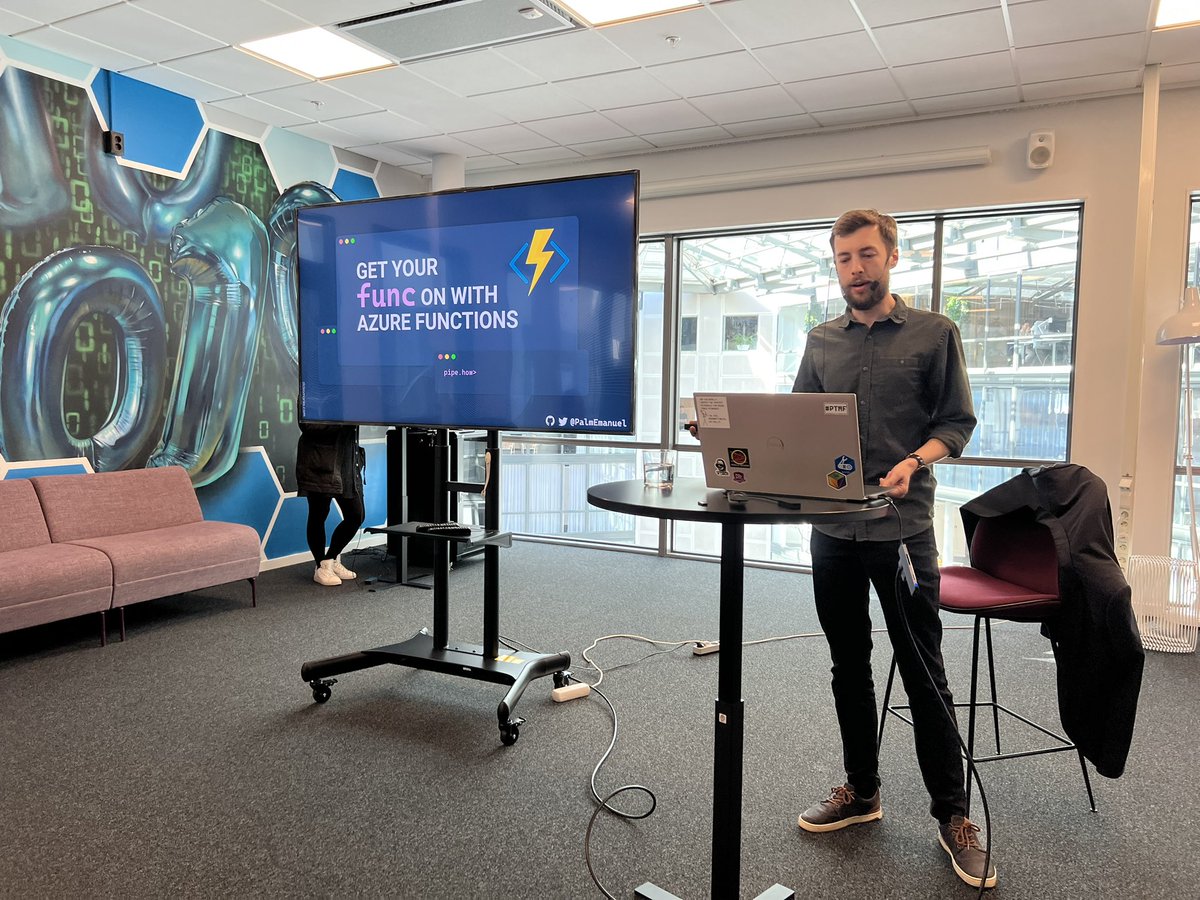 Jaap_Brasser's tweet image. Funky times with @PalmEmanuel talking about #AzureFunctions here at #GlobalAzure Stockholm
#MVPBuzz @VasterasAzure
