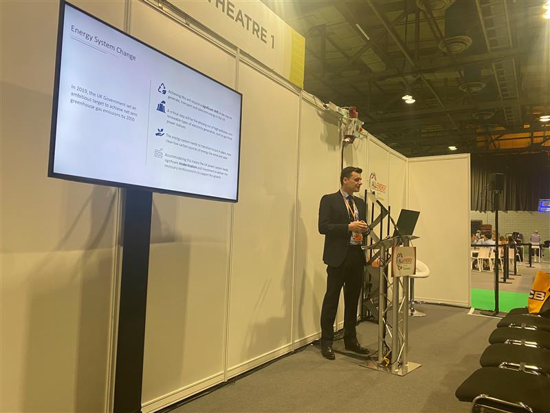 SSETransmission's tweet photo. We had a great time at @AllEnergy Exhibition and Conference yesterday in #Glasgow!
Our #Innovation Manager, Alan, discussed our ambitious plans to develop a DC network to connect and transport #offshorewind from source to areas of demand
#AlllEnergy #NetworkDC https://t.co/AhxRFqcPpn