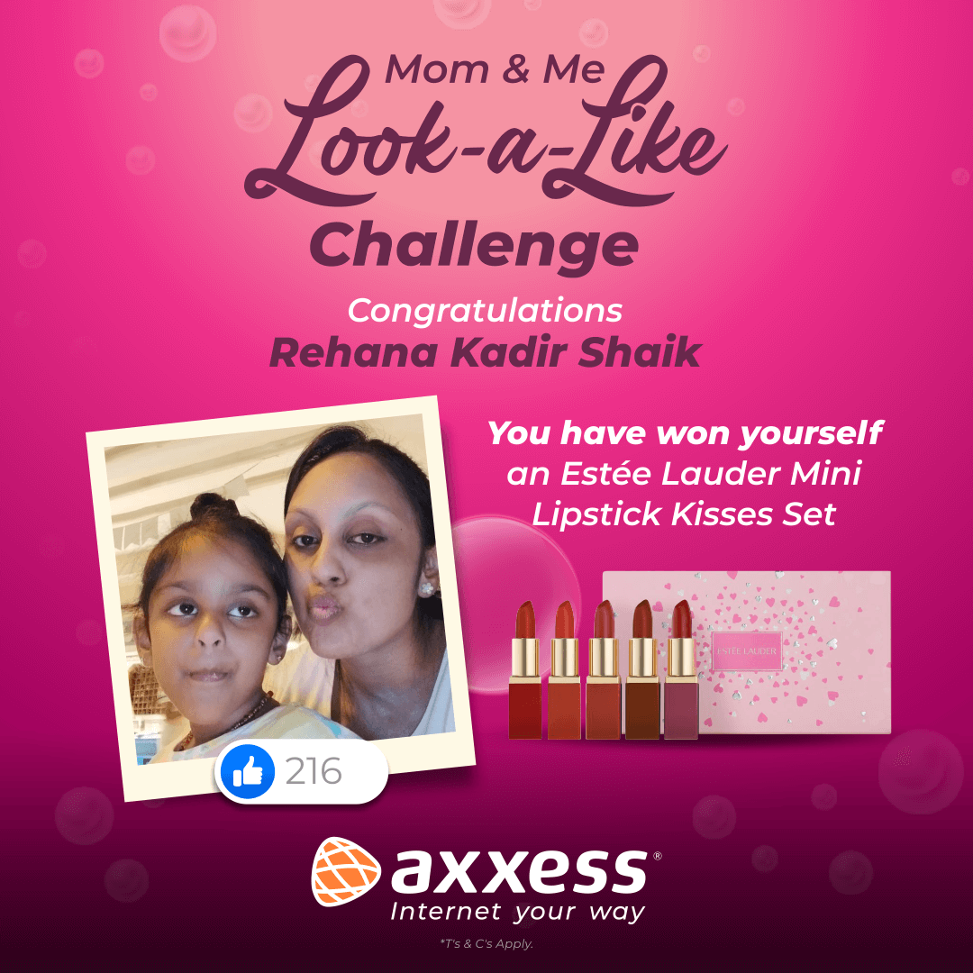 AxxessInternet's tweet photo. Congratulations to the 3 lucky winners of the Axxess Mom and Me Lookalike Challenge, voted for by YOU.
Thank you for sharing your beautiful bond with us and inspiring us all. We hope you enjoy your well-deserved prizes! 🎁
#AxxessMomAndMe #LookalikeChallenge #AxxessInternet 🎉 https://t.co/vw2Nz50pAo