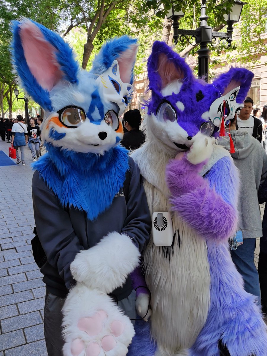 zhengze_regex's tweet image. #FursuitFriday 
和@3188004661ge贴贴