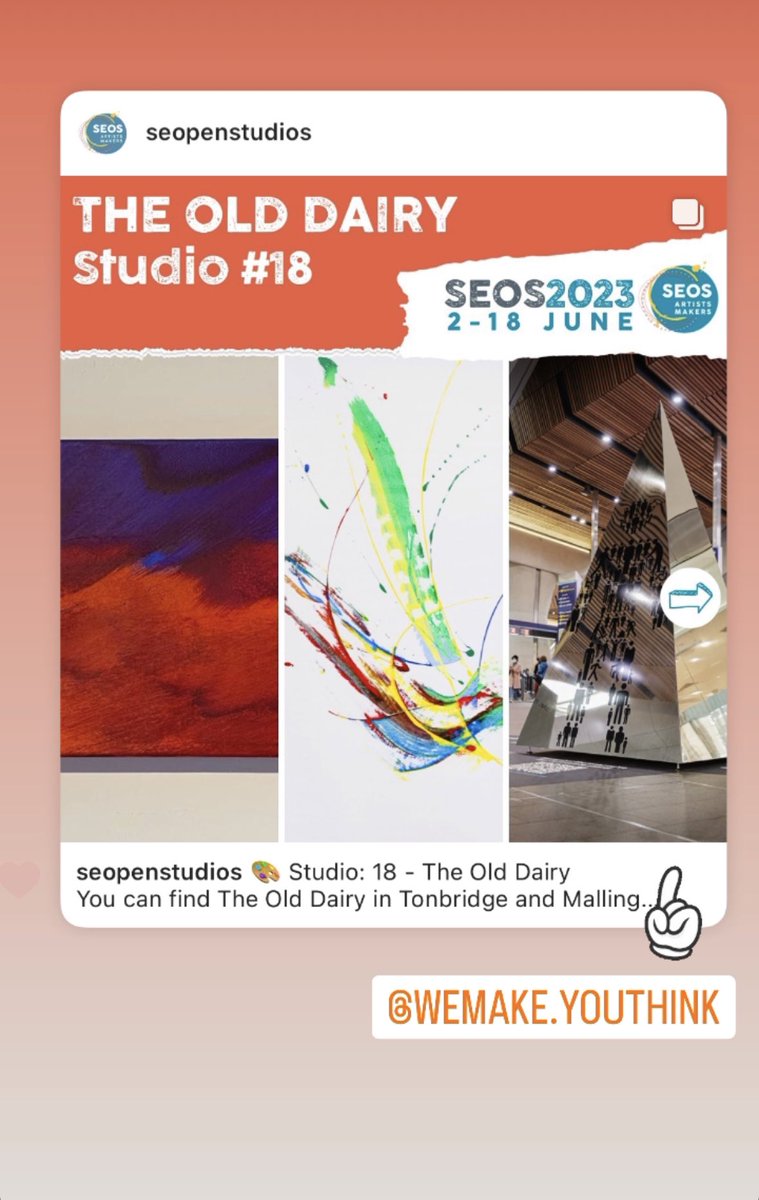 wemake_youthink's tweet image. @seopenstudios is one of the most established annual #arts events in the UK; catch Martin’s work at The Old Dairy in #Tonbridge and
#Malling. W3W: ///material.archive.daffodils