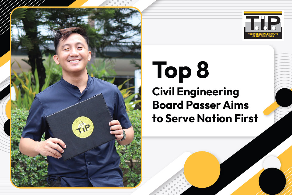 TIP1962official's tweet photo. “I told myself to give back first to those who helped me,” newly-licensed Engr. King Justine Guardario said after acing the recent Civil Engineering board exam.

What else does he plan to do next? Find out here: https://t.co/ZAD34aMalw

#ThrivingTIPians
#TIPPride https://t.co/6a6heW7K3H