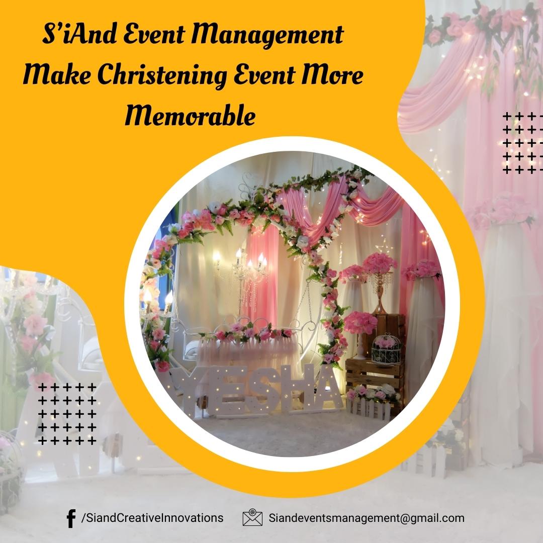 SiAnd22's tweet photo. S'iAnd Event Management can help you prepare a memorable baptism for your kid.
We give each occasion a unique character by creating amazing designs that capture the uniqueness of each event. https://t.co/YtP8uH8pZM