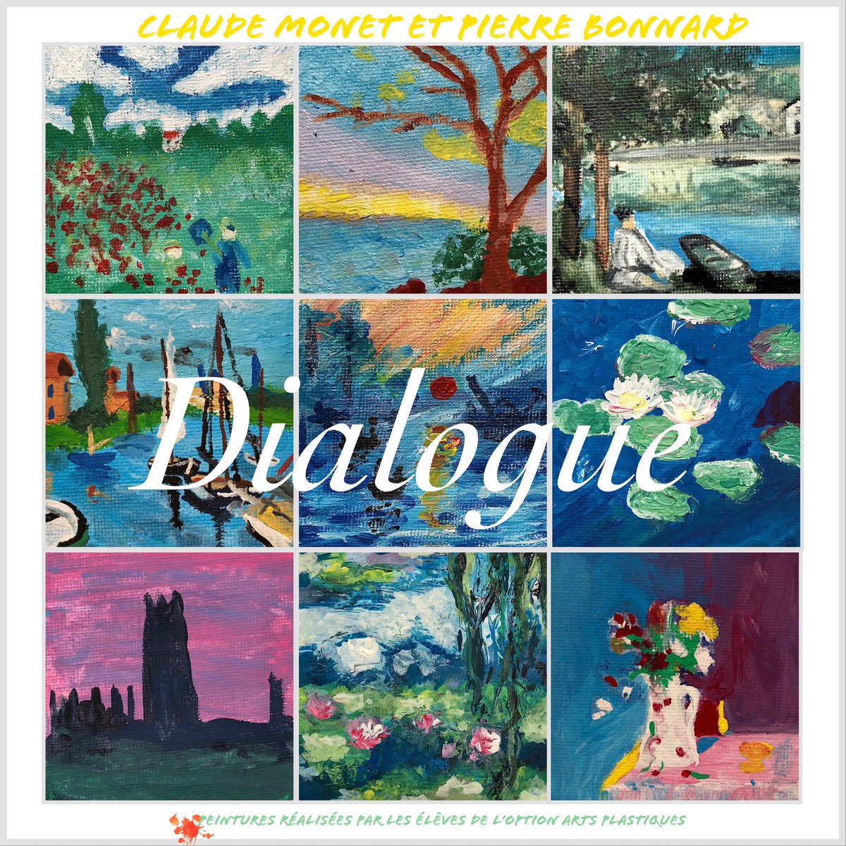 RiehlHelene's tweet photo. Répétition de la médiation réalisée demain au @MUnterlinden par les élèves de +#optionartsplastiques du lycée @blaisepascal Colmar, au programme : médiation théâtralisée, performances artistiques et expo-jeux Monet/Bonnard  @NuitdesMusees 
@DaacStrasbourg @acstrasbourg https://t.co/NcjJLInakM