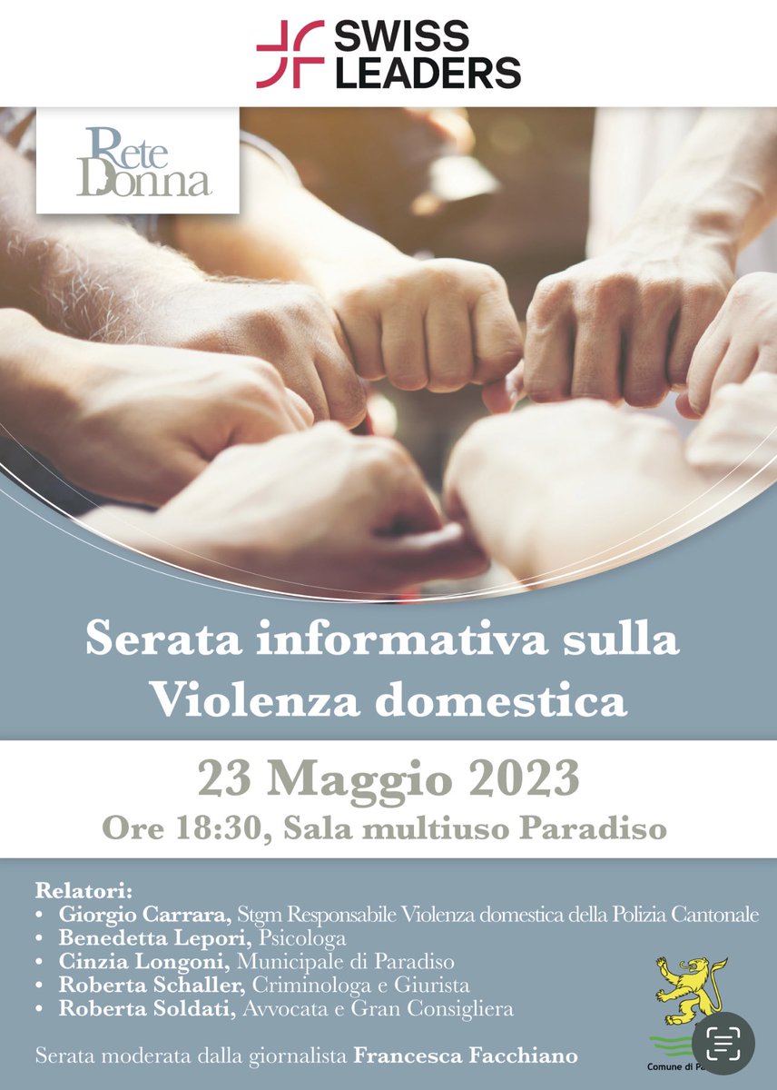soldati_roberta's tweet photo. #retedonnasvizzera #stopviolenceagainstwomen https://t.co/WeJ3NknOoQ
