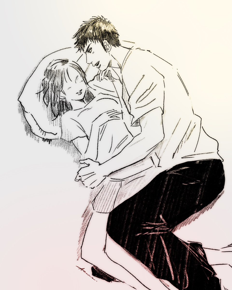 ※mti,夢主あり  だだのいちゃいちゃ落書き  #SD夢 #SDプラス