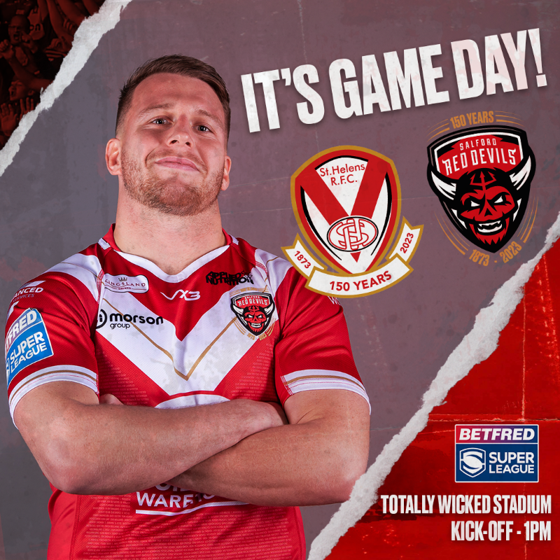 SalfordDevils's tweet photo. 🏟 𝗧𝗔𝗞𝗜𝗡𝗚 𝗢𝗡 𝗧𝗛𝗘 𝗪𝗢𝗥𝗟𝗗 𝗖𝗛𝗔𝗠𝗣𝗦...

A reminder our Reserves are also playing at the Totally Wicked Stadium today, with kick-off scheduled for 10:45am! ⏰