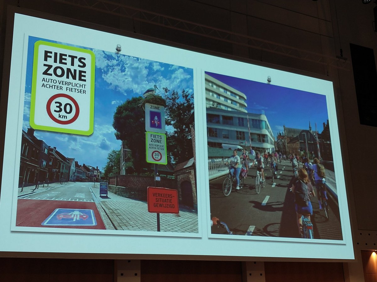CycleCompetence's tweet photo. #Cyclingzone Kortrijk is winner o #costefficiency award at #VC23 @VelocitySeries 👍 cost: 120.000€ in total, resulting in half of accidents and +43% cycling 🤩 Circulation plan coming! "The best #bicycle plan is a car plan." @EuCyclistsFed @radlobby what about Vienna Center? https://t.co/v3NR2Z4ZaR