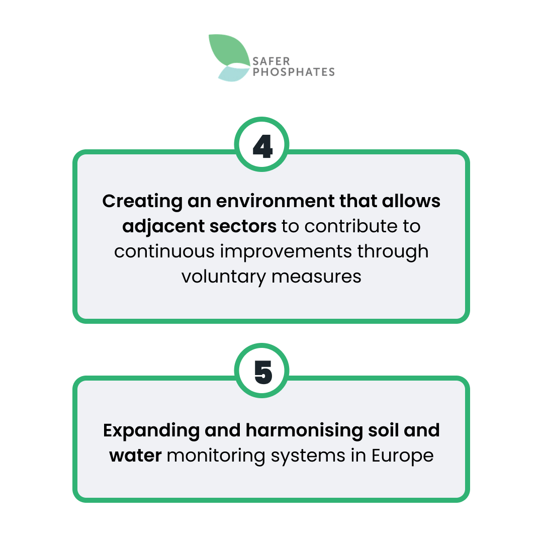 SaferPhos's tweet image. Cadmium contamination in soil is a threat to human and environmental health. Establishing a safer cadmium limit is vital, but its not enough. What else can be done to #SavetheEnvironment #ProtectHumanHealth and #PreserveSustainability?
