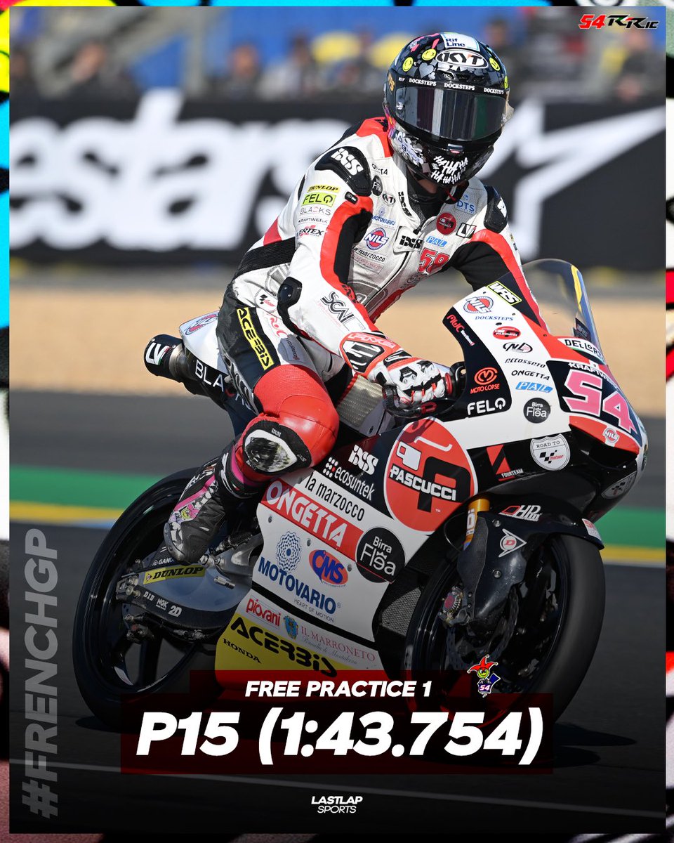 FP1 ➡️ 1:43.754🇫🇷

#motogp #moto3 #riccardorossi #rr54 #frenchgp