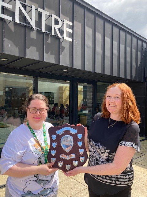 Drumroll please for Stacy who’s been awarded Volunteer of the Year <a href="/thefrasercentre/">thefrasercentre</a>. She has become a much loved member of the team, working hard, making everyone smile and great promo work. @ELWorks Lisa is proud to see her fly in her role as cinema host with the most!! @VCEL