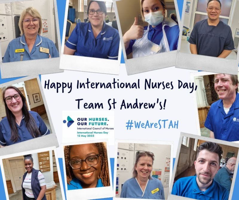 standrewsnurses's tweet photo. What better way to celebrate International Nurse Day than with our Student Nurse Takeaway today at 4pm click here to find out more 
https://t.co/qzjhJibrk8

#WeAreSTAH #internatioanlnursesday #IND2023 #nursingday https://t.co/uFH5sjeLcx