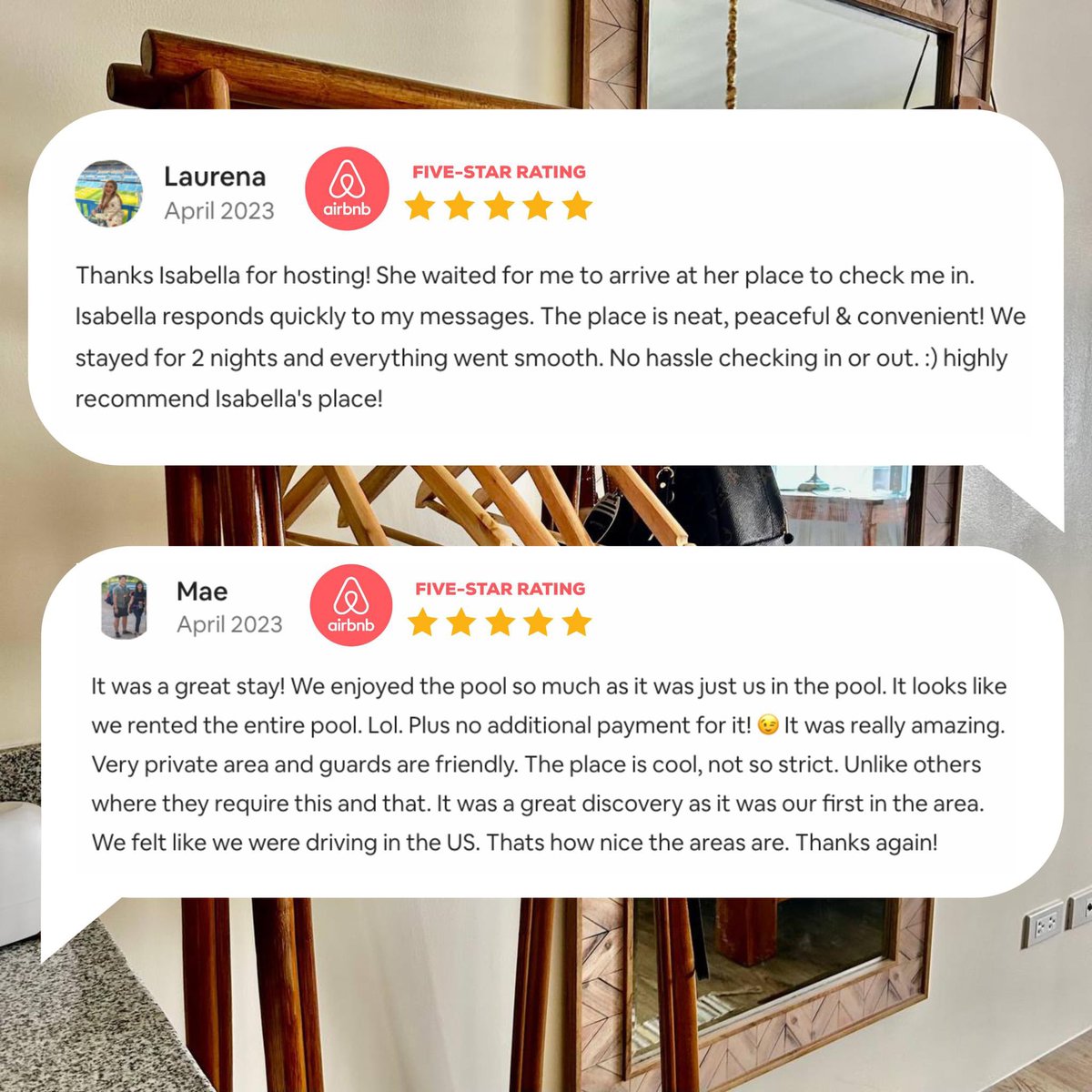 bella_not_swan's tweet photo. 5-STAR feedbacks from our happy guests! ⭐⭐⭐⭐⭐ 🥳

Experience this exclusive South Forbes, Silang staycation for as low as 1,499/night: 

✅ FREE parking, pool and roof deck access 
✅ 5mins from Nuvali, 30mins from Tagaytay 
✅ Good for 3 people https://t.co/LlqXTEWwlC