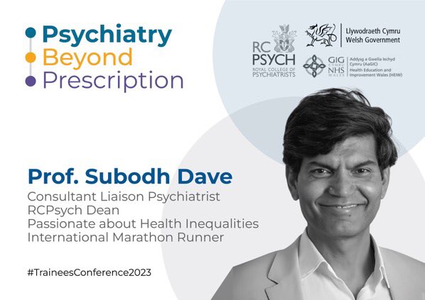 PTC_Conference's tweet photo. #TraineesConference2023 Our Dean, Subodh Dave, talks about social prescriptions in psychiatry. @subodhdave1 @rcpsychTrainees @rcpsych @DrAdrianJames @RCPsychWales @RCPsychSASdocs https://t.co/My14DBdYRZ