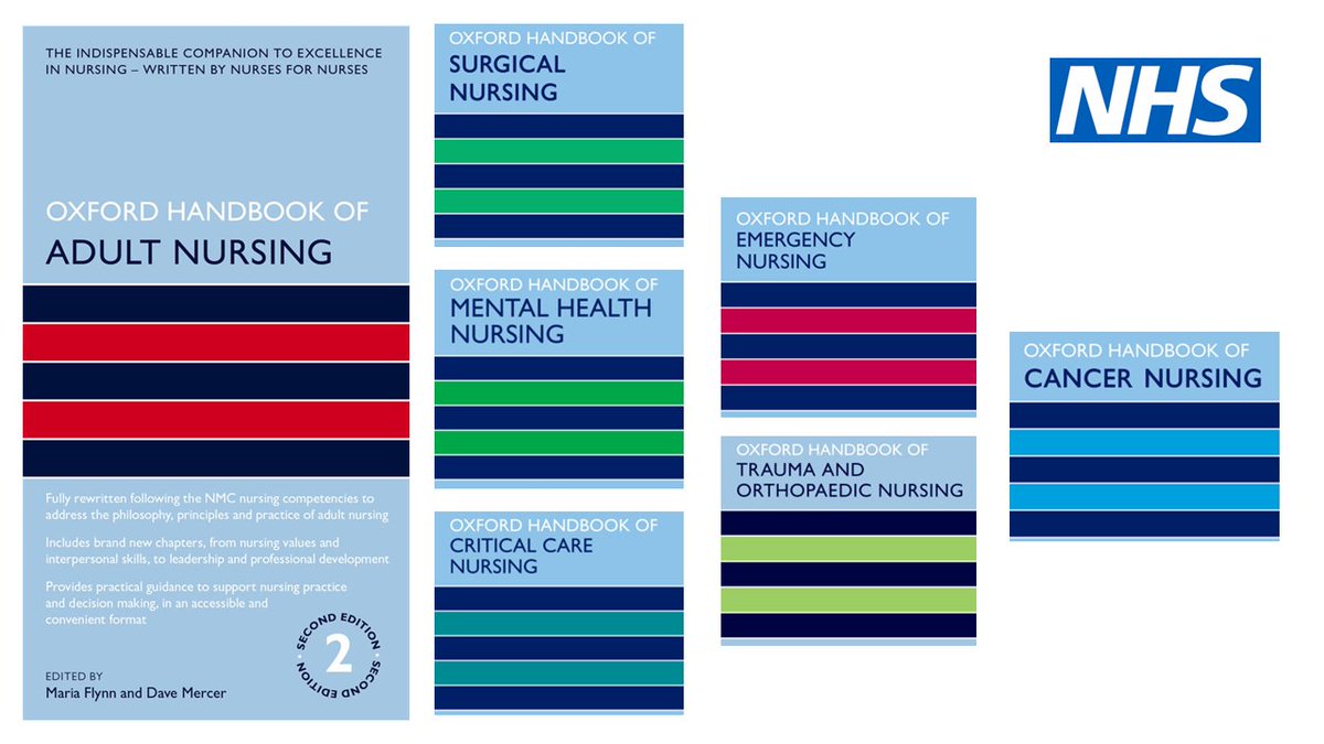 We have 24 online OUP handbook titles just for nurses and midwives including the Oxford Handbook series of Learning and Intellectual Disability Nursing, Cancer Nursing, Diabetes Nursing, Primary Care and Community Nursing Free to NHS staff and students! orlo.uk/RtI6X