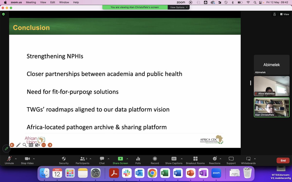alicepn's tweet photo. Pleased to hear from @alangchris talk about the data platform and governance for pathogen genomics in Africa @eventsWCS #pathogengenomicscapacity @EPHIEthiopia @AfricaPGI https://t.co/l33Bmds88N