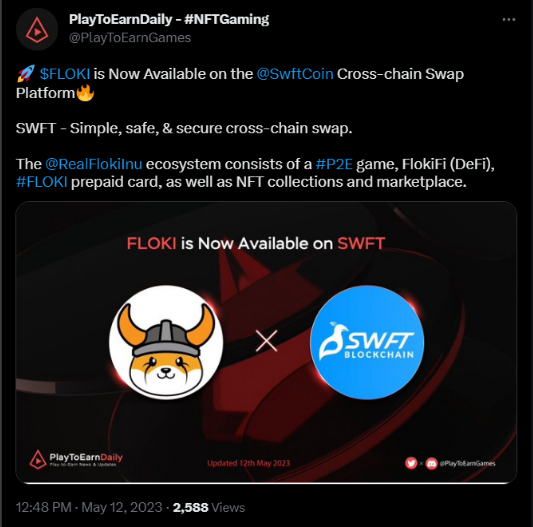 DeltaNFT3's tweet photo. 9/10: Diversify your portfolio with $FLOKI, the cryptocurrency that's more than just a meme. With its growing ecosystem and expanding use cases, this token is set to soar. https://t.co/VJkBtFlhnU