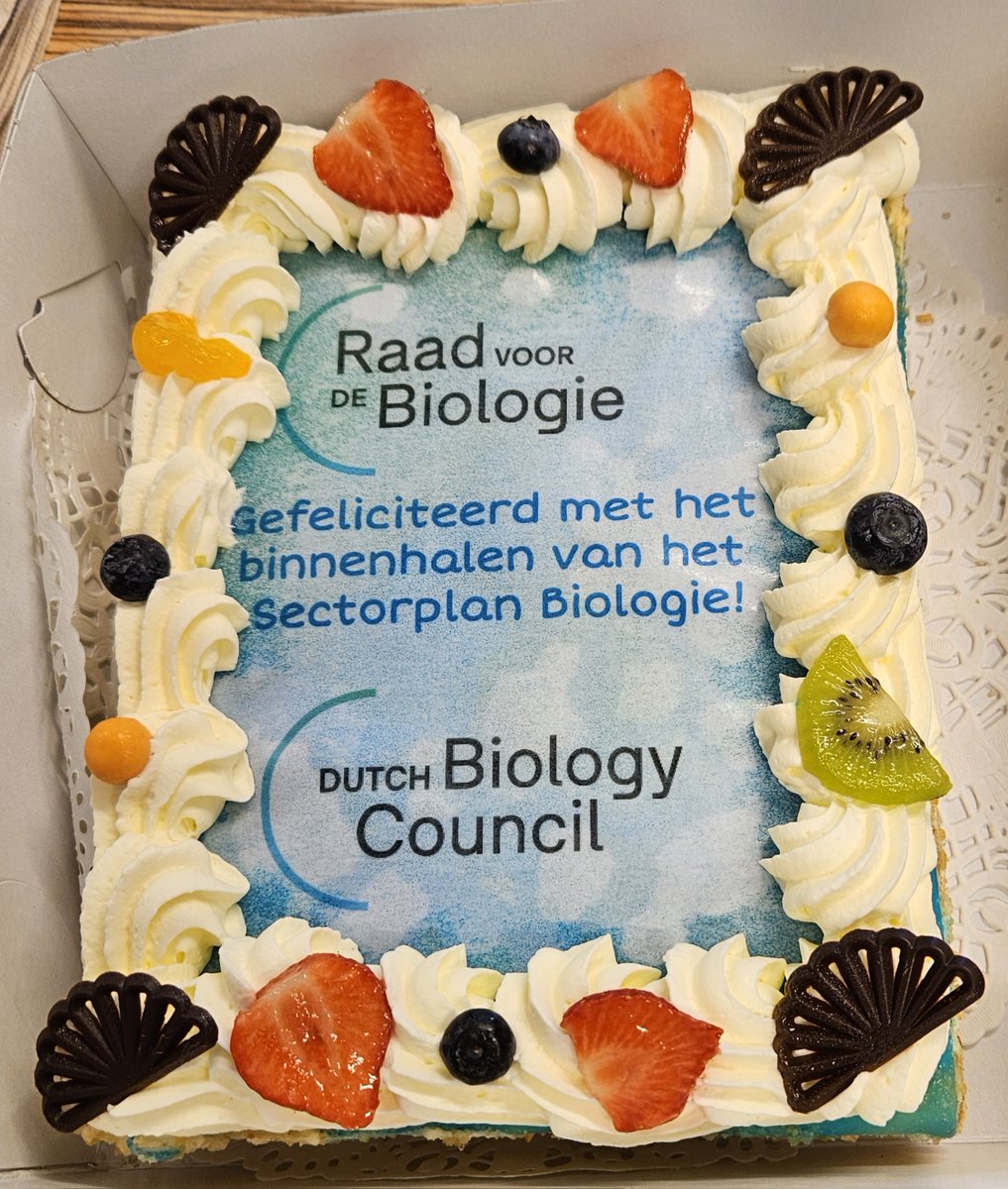 GillesvanWezel's tweet photo. het #Sectorplan Biologie is goedgekeurd door @RHDijkgraaf , wat natuurlijk even gevierd moet worden. Dank iedereen in de #RaadvoorBiologie ism @NWONieuws voor het realiseren van deze prachtige mijlpaal! https://t.co/vA8IYYN68F