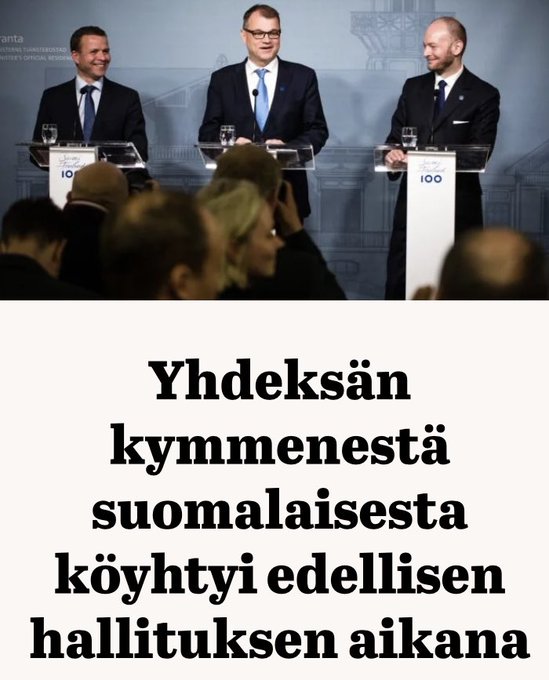 SIPILÄ VEDÄTTI LÄPI 4 MILJARDIN SOPEUTUKSEN !! 
PETTERI ORPO VEDÄTTÄÄ 6 MILJARDIN SOPEUTUSTA !! 
SUOMEN TALOUS TULLAAN KURJISTAMAAN !! KÖYHÄT KYYKKYYN !!