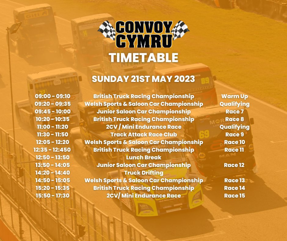 PembreyCircuit's tweet image. Check out the timetable for next weekend’s Convoy Cymru event! 

🎟️: pembreycircuit.co.uk/racing/british…

#PembreyCircuit
