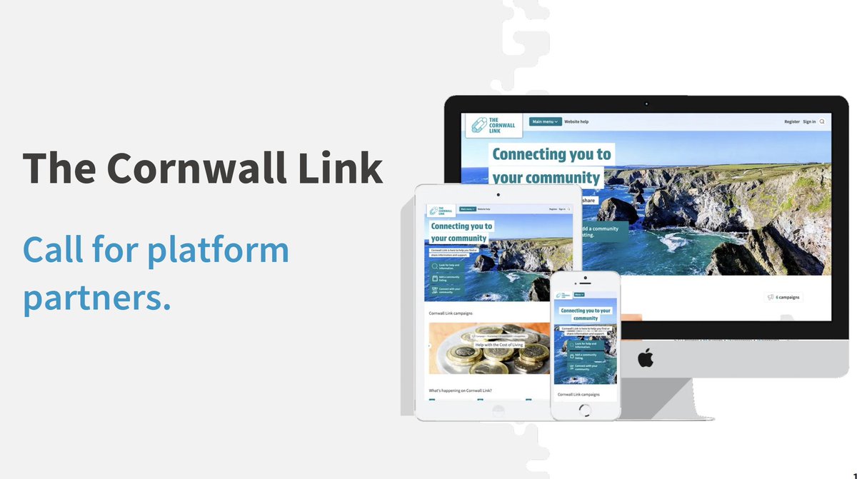 We are looking for new community partners to help with the growth of the Cornwall Link. Please get in touch if you are interested in getting involved hello@cornwall-link.co.uk